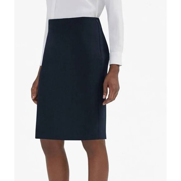 M.M. Lafleur The Noho Skirt in Navy Blue sz 16 - Picture 1 of 6